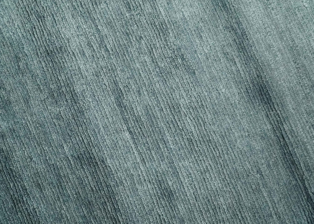 Gray and Silver Modern Abstract Hand Knotted 6x9 Wool and Viscose Area Rug - The Rug Decor