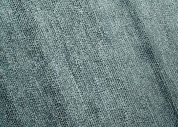 Gray and Silver Modern Abstract Hand Knotted 6x9 Wool and Viscose Area Rug - The Rug Decor