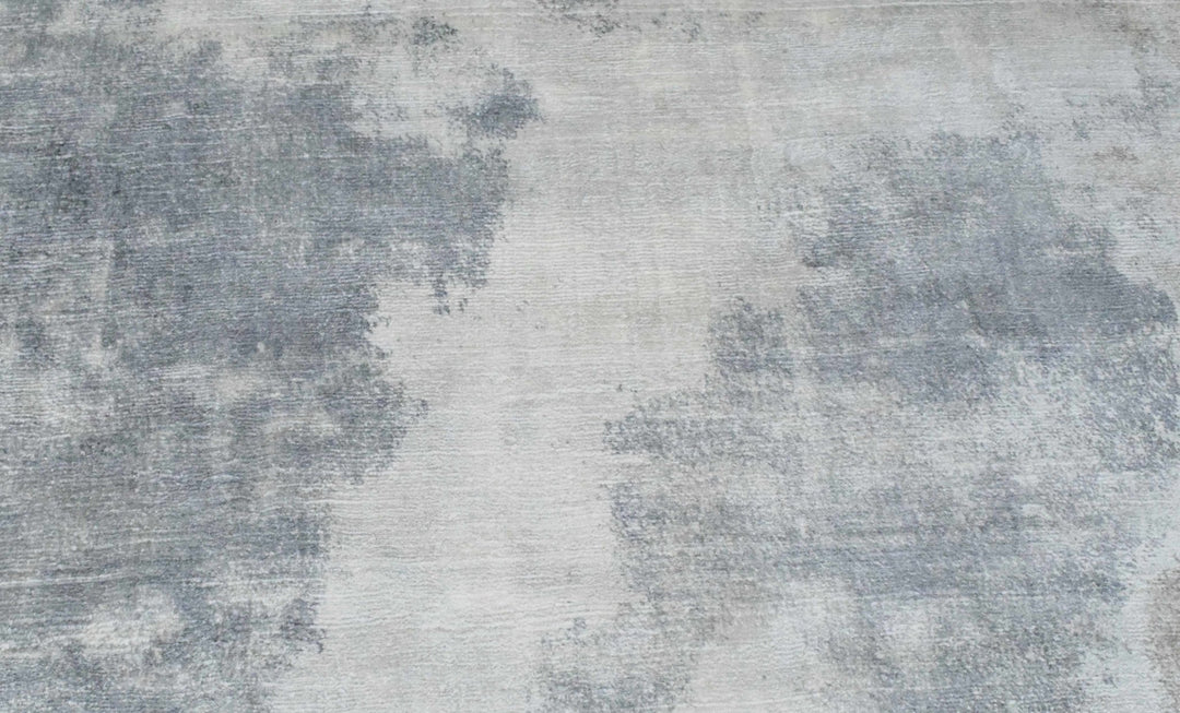 Gray, Brown and Ivory Handmade Area Rug Made With Fine Viscose - The Rug Decor