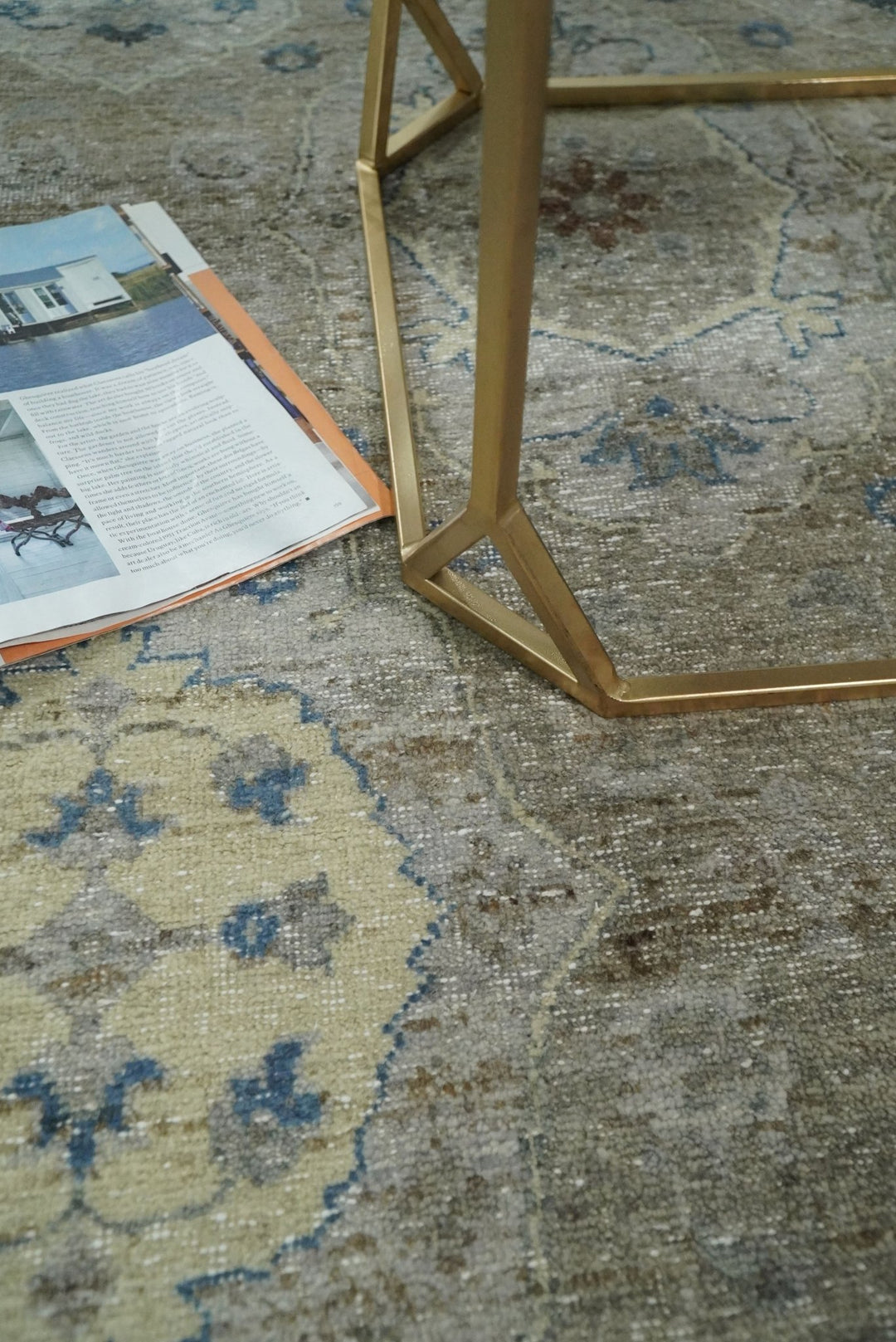 Hand Knotted 8x10 Traditional Oxidized Textured Low Pile Wool Rug | TRD2045810 - The Rug Decor