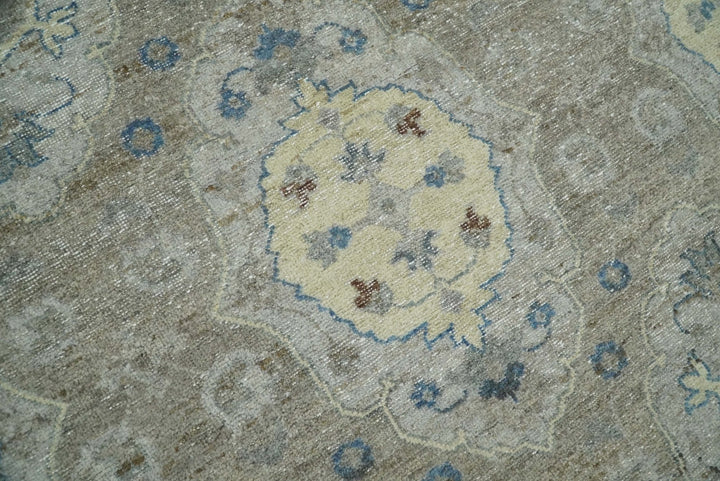 Hand Knotted 8x10 Traditional Oxidized Textured Low Pile Wool Rug | TRD2045810 - The Rug Decor