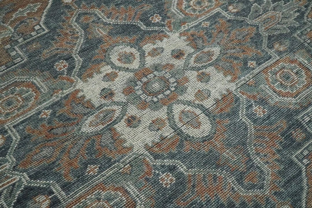 Hand Knotted Antique 8x10 Rust and Black Traditional Persian Area Rug | TRD2398 - The Rug Decor