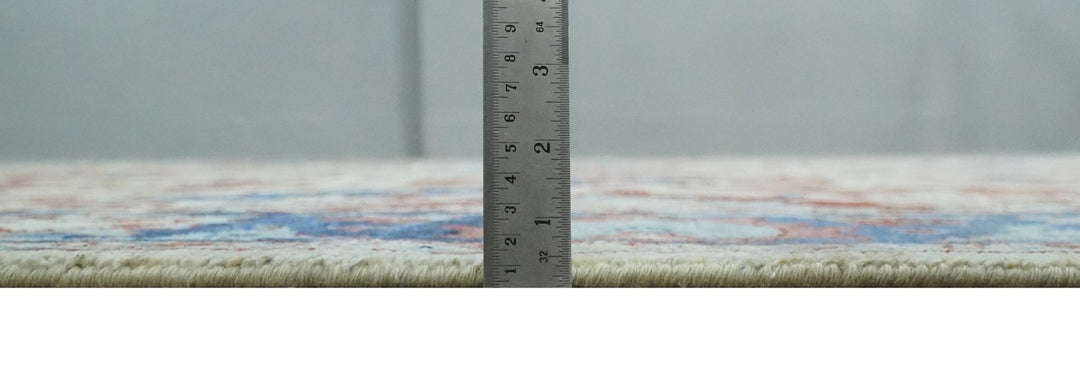 Hand Knotted Blue and Ivory Antique Persian Vintage Texture Wool Rug, 5x8, 6x9, 8x10 and 9x12 Living Room Rug | TRD2555 - The Rug Decor