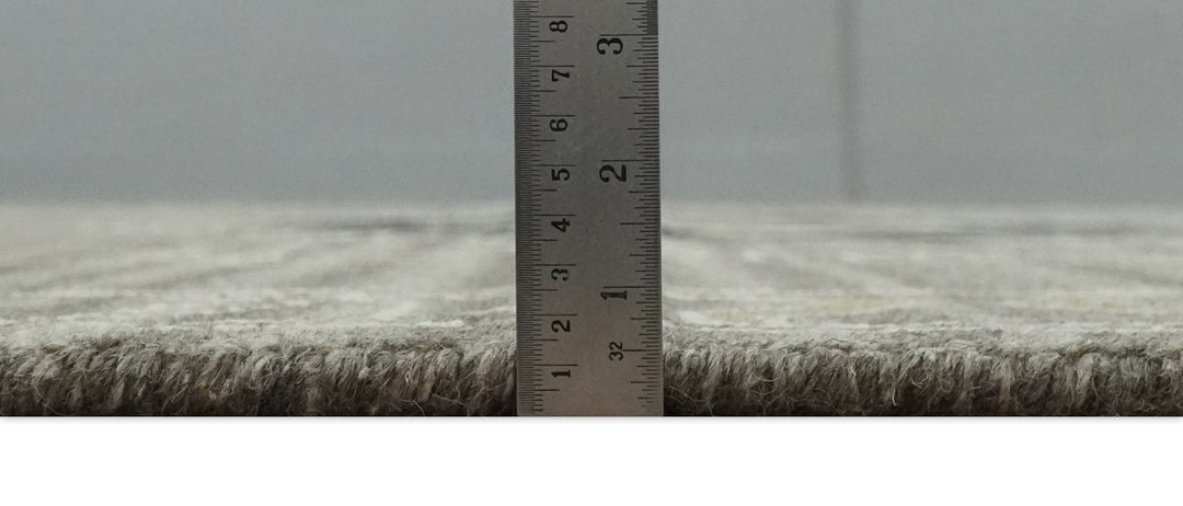 Hand Knotted Charcoal, Ivory and Beige Traditional Heriz Serapi Wool Area Rug, Kids, Living Room and Bedroom Rug | MEHK13 - The Rug Decor