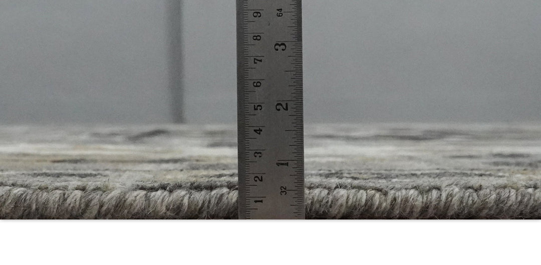 Hand Knotted Charcoal, Ivory and Beige Traditional Medallion Natural Wool Area Rug, Kids, Living Room and Bedroom Rug | MEHK10 - The Rug Decor