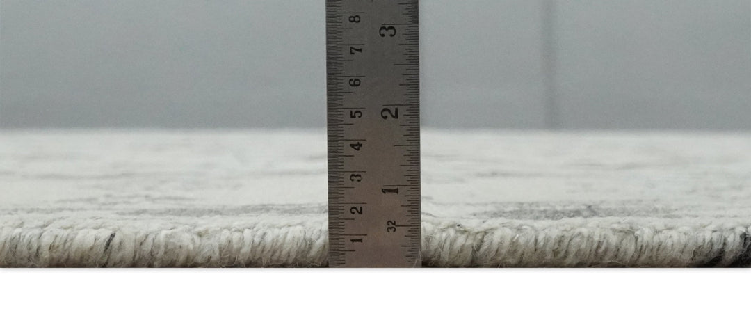 Hand Knotted Earthy Neutral Serapi Wool Rug, Charcoal, Beige and Ivory - The Rug Decor