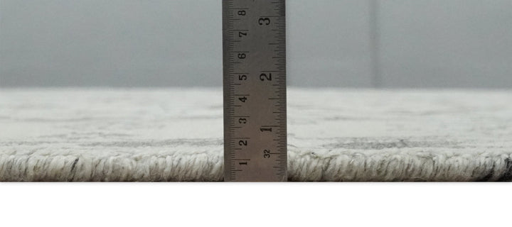 Hand Knotted Earthy Neutral Serapi Wool Rug, Charcoal, Beige and Ivory - The Rug Decor