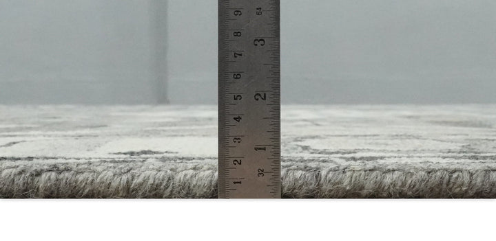 Hand Knotted Ivory and Gray Traditional Tribal Natural Wool Area Rug, Kids, Living Room and Bedroom Rug | MEHK4 - The Rug Decor