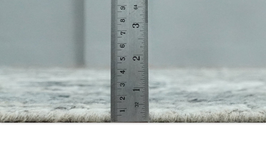 Hand Knotted Ivory, Silver and Beige Traditional Rug Made with Blended Wool 5x8, 8x10 and 9x12 | UL29 - The Rug Decor