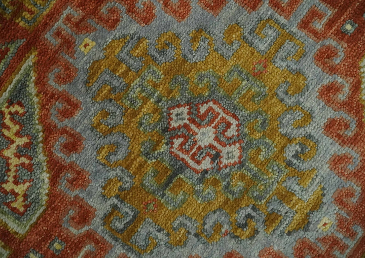 Hand Knotted Rust and Beige Oriental Traditional Multi Size Wool Area Rug, Living Room and Bedroom Rug - The Rug Decor