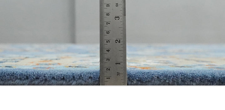 Hand Tufted Blue and Beige Modern Colorful Oushak Rug, Kids, Living Room and Bedroom Rug | TRD6478 - The Rug Decor