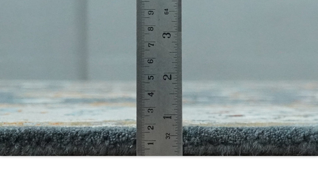 Hand Tufted Charcoal and Silver vintage colorful Modern Oushak Rug, Kids, Living Room and Bedroom Rug | TRD6493 - The Rug Decor