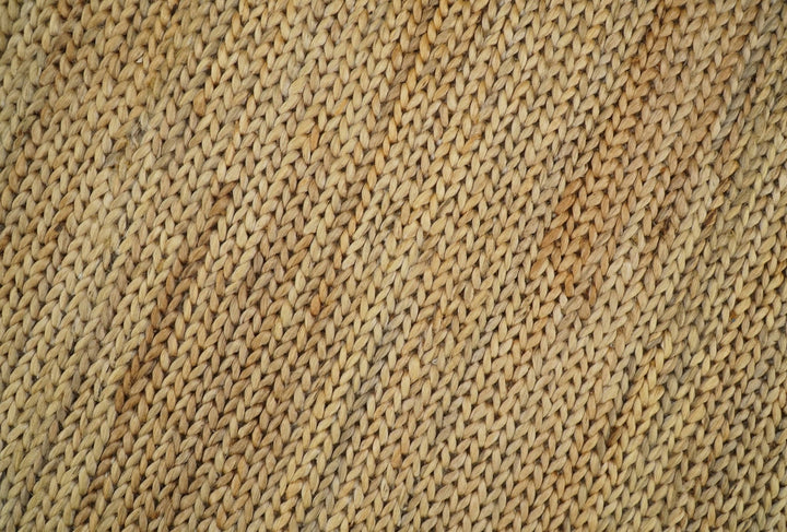 Hand Woven 100% Natural Fiber Brown Natural Jute and Wool Rug | JR14 - The Rug Decor