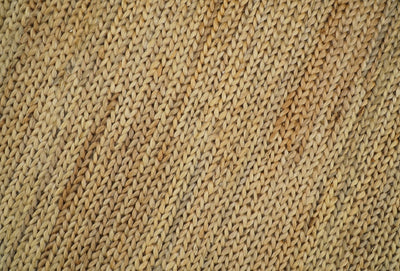 Hand Woven 100% Natural Fiber Brown Natural Jute and Wool Rug | JR14 - The Rug Decor