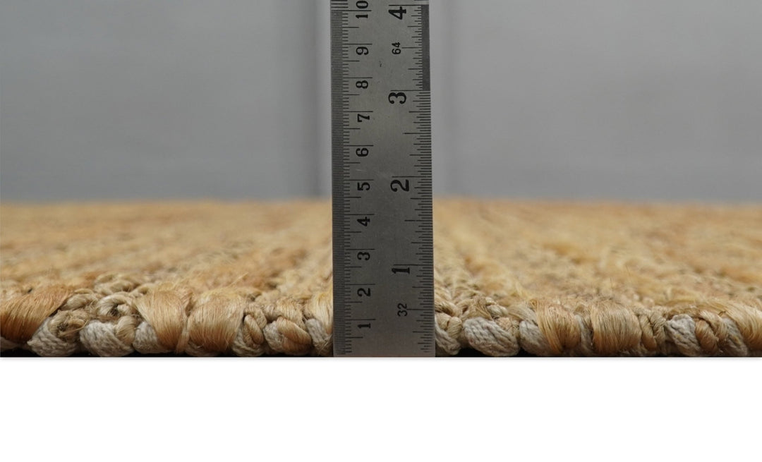 Hand Woven 100% Natural Fiber Brown Natural Jute and Wool Rug | JR15 - The Rug Decor