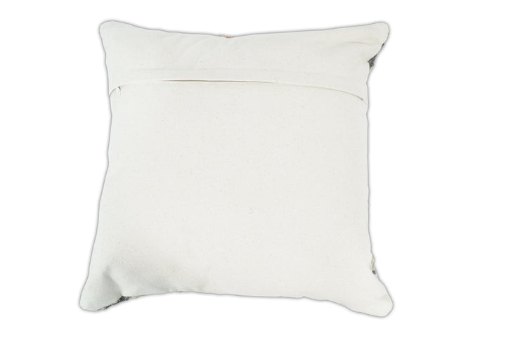 Hand Woven Boho Rust and Charcoal Jute and Wool Tribal Accent Pillow, Cushion | PL11 - The Rug Decor