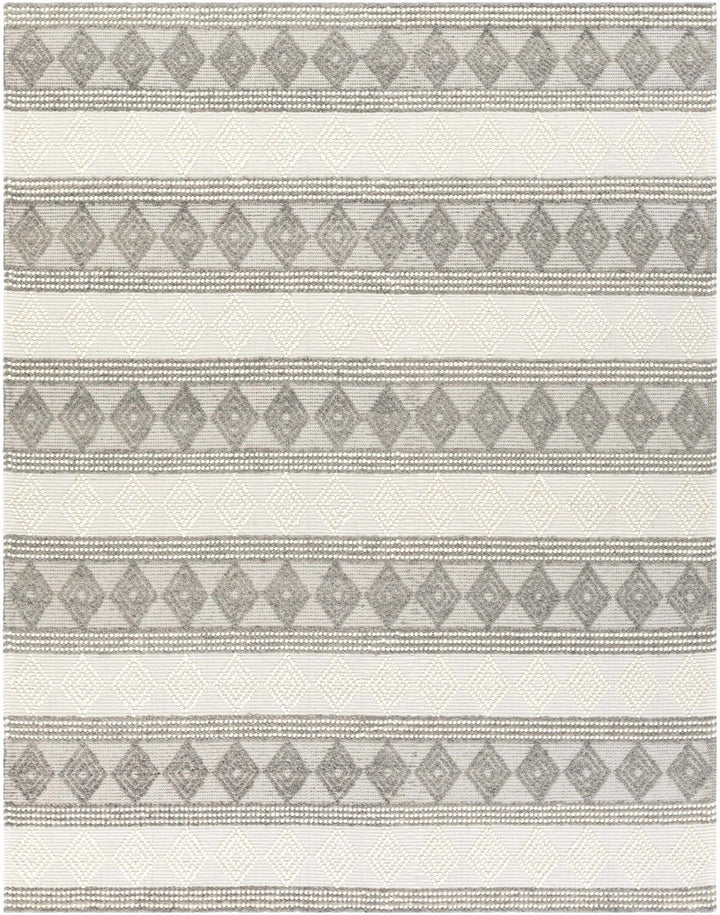 Hand Woven Contemporary Beige and Gray Bohemian Style Carved Design Wool Area Rug - The Rug Decor