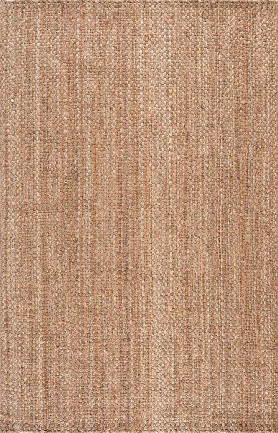 Handwoven tan Contemporary Solid Natural fiber jute area rug - The Rug Decor