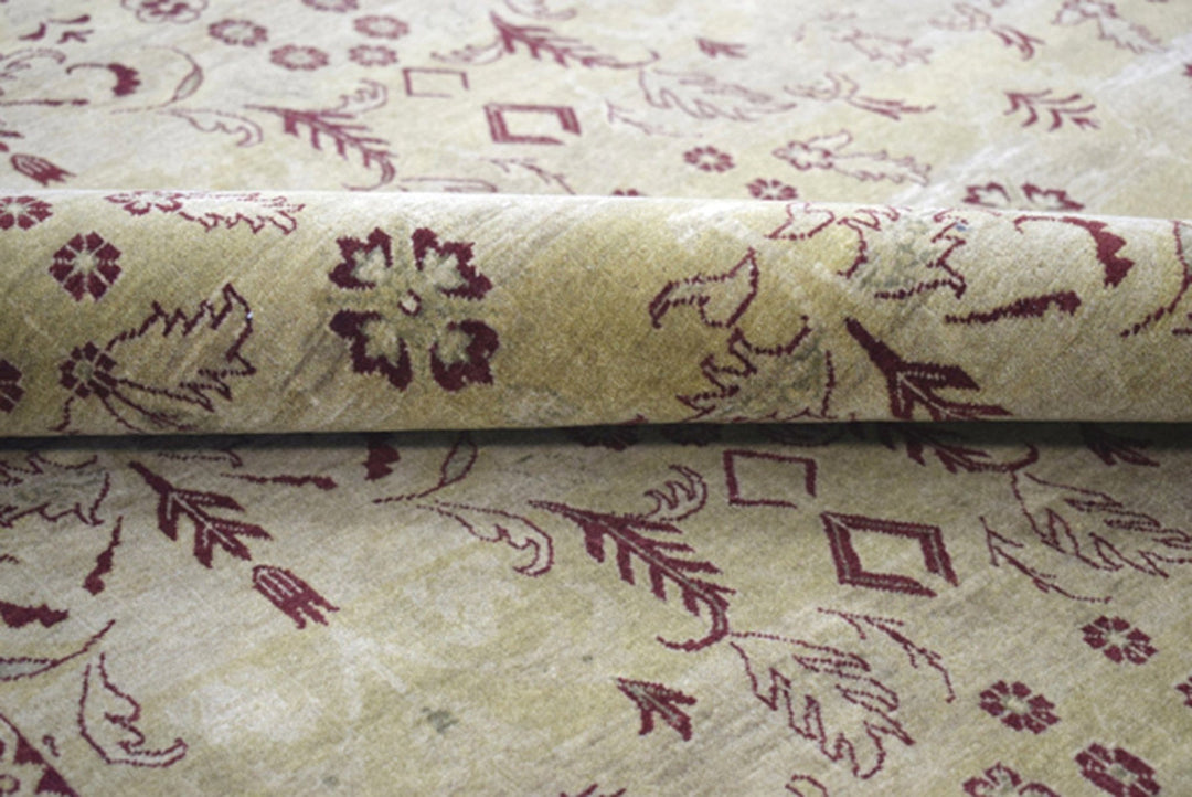 High knot 10 x 14 Handmade Area Rug made with Hand-spun Wool - The Rug Decor