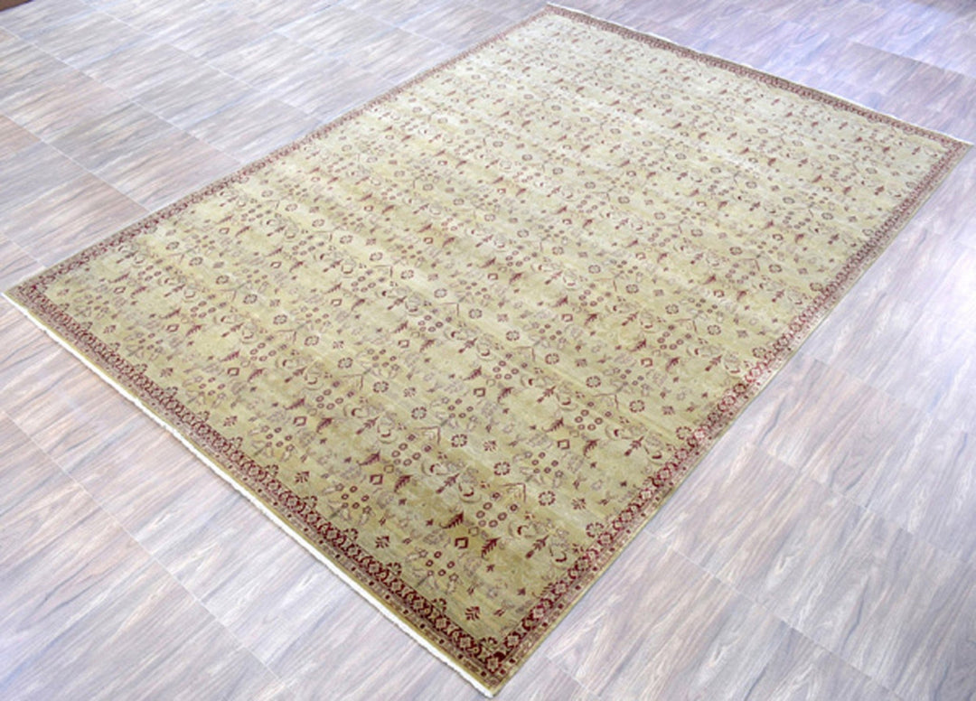 High knot 10 x 14 Handmade Area Rug made with Hand-spun Wool - The Rug Decor