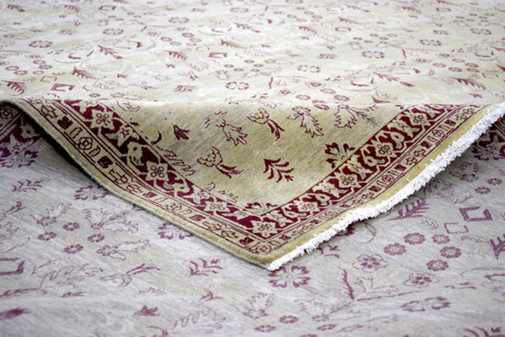 High knot 10 x 14 Handmade Area Rug made with Hand-spun Wool - The Rug Decor