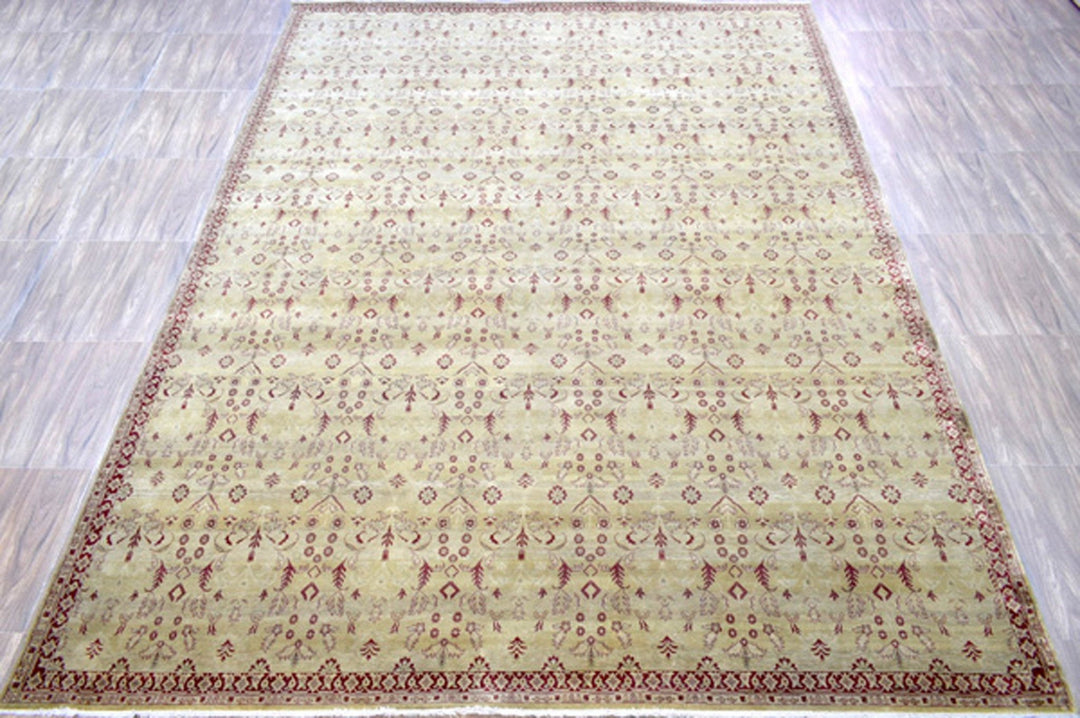 High knot 10 x 14 Handmade Area Rug made with Hand-spun Wool - The Rug Decor