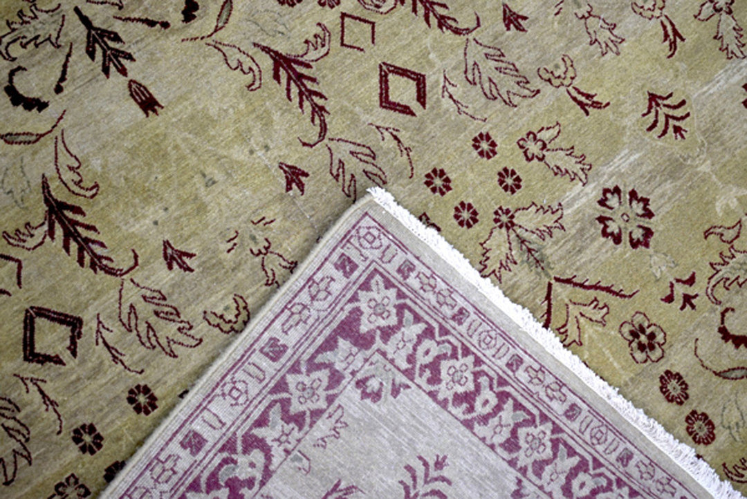 High knot 10 x 14 Handmade Area Rug made with Hand-spun Wool - The Rug Decor