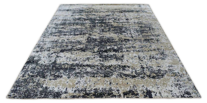 Industrial Design Handmade Bamboo Silk 8x10 Area Rug | TRD1692810 - The Rug Decor
