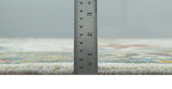 Ivory and Gray Floral Oushak Hand Knotted 5x8, 6x9, 8x10, 9x12, 10x14, 12x15 Persian Wool Area Rug | TRDCP978 - The Rug Decor