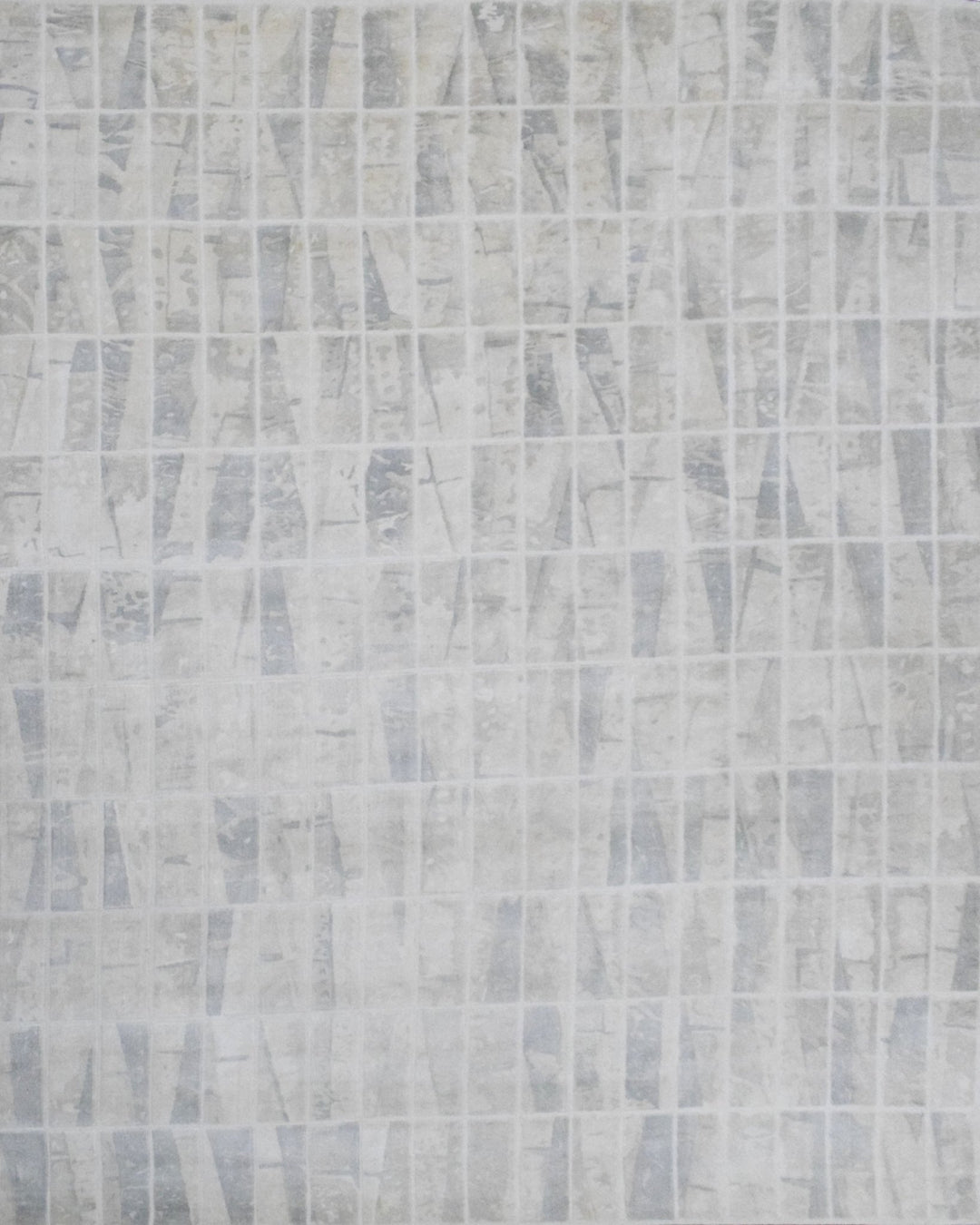 Ivory and White Handmade Area Rug Made With Fine Viscose - The Rug Decor
