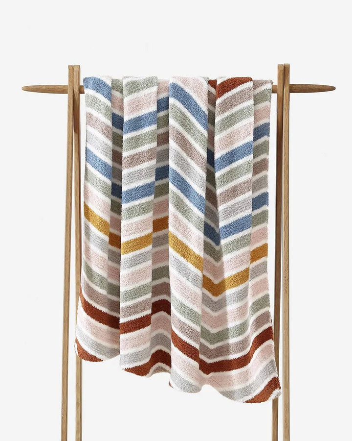 Lightweight, Cozy, and Modern Stripes Chevron Throw Blanket - The Rug Decor