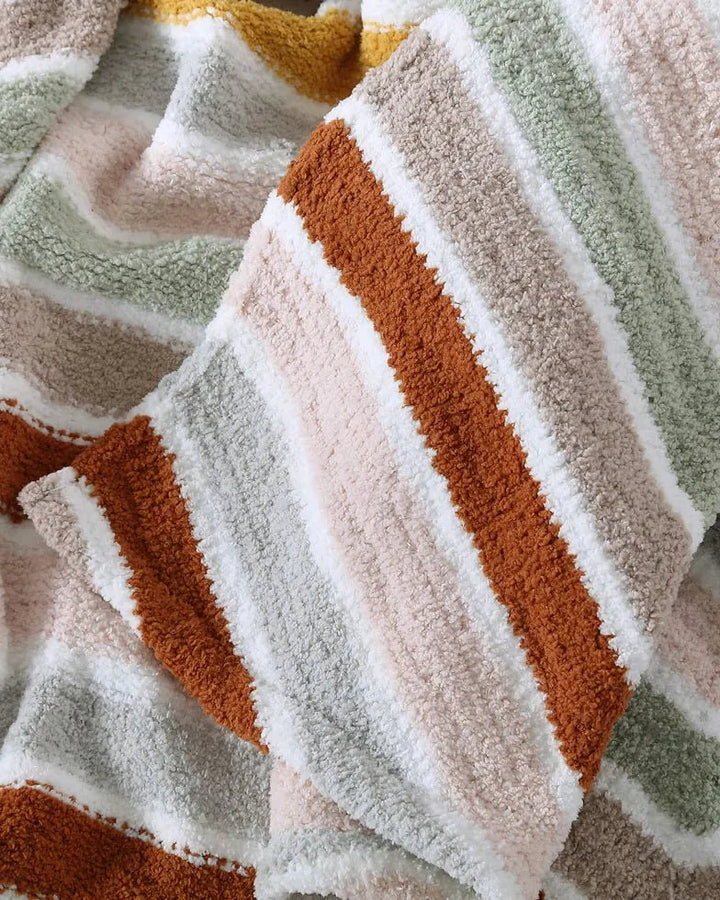 Lightweight, Cozy, and Modern Stripes Chevron Throw Blanket - The Rug Decor