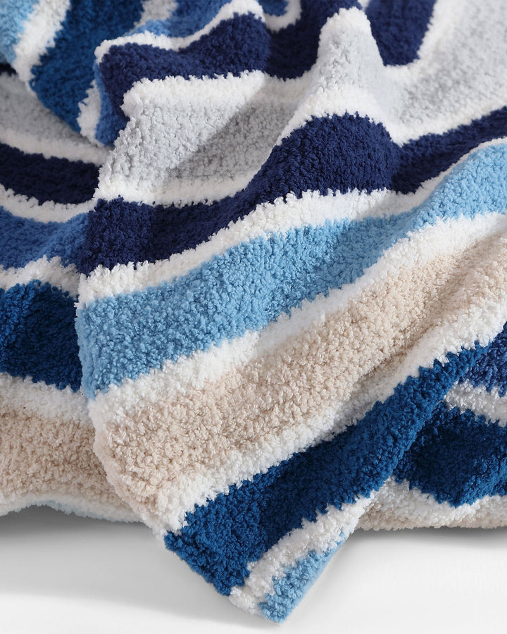 Lightweight, Cozy, and Modern Stripes Chevron Throw Blanket - The Rug Decor