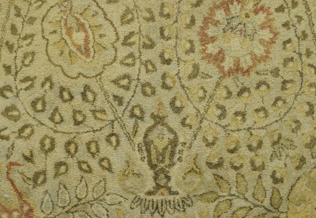 Luxury Antique Camel and Brown Floral Wool Area Rug | TUF29 - The Rug Decor