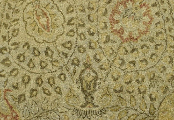 Luxury Antique Camel and Brown Floral Wool Area Rug | TUF29 - The Rug Decor