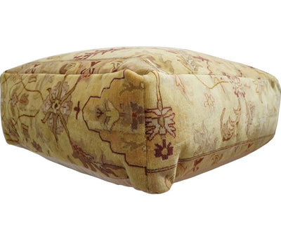 Luxury Floor Pillow made Pouf from restored fine quality hand knotted area rug |FP2 - The Rug Decor