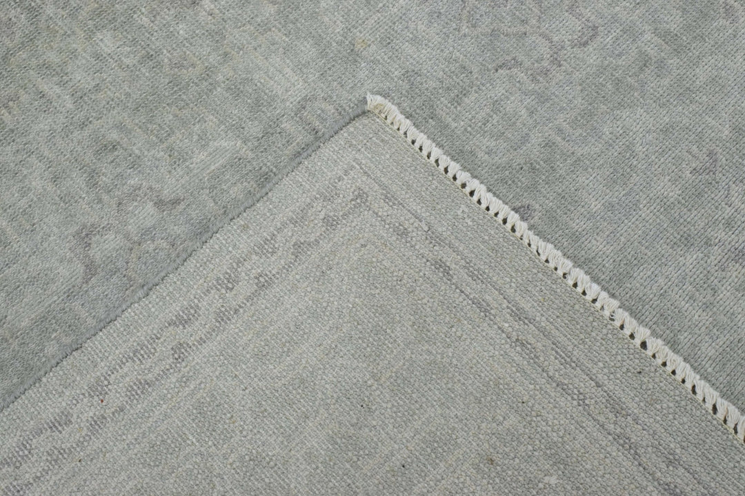 Luxury Hand knotted Wool 8x10 Gray Area Rug | EMP3 - The Rug Decor