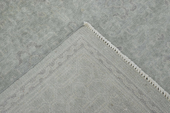Luxury Hand knotted Wool 8x10 Gray Area Rug | EMP3 - The Rug Decor