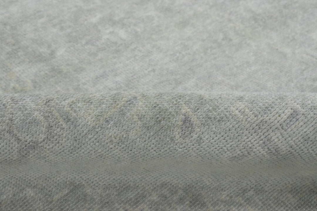 Luxury Hand knotted Wool 8x10 Gray Area Rug | EMP3 - The Rug Decor