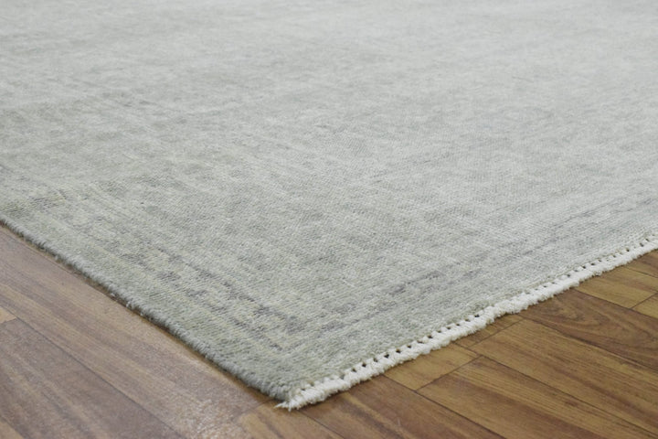 Luxury Hand knotted Wool 8x10 Gray Area Rug | EMP3 - The Rug Decor