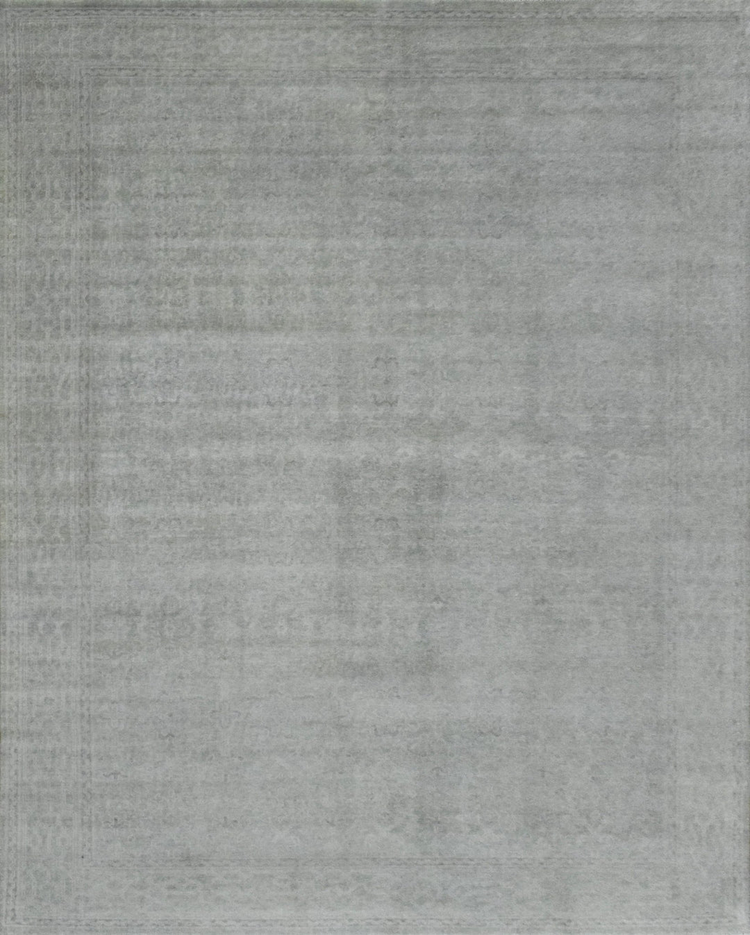 Luxury Hand knotted Wool 8x10 Gray Area Rug | EMP3 - The Rug Decor