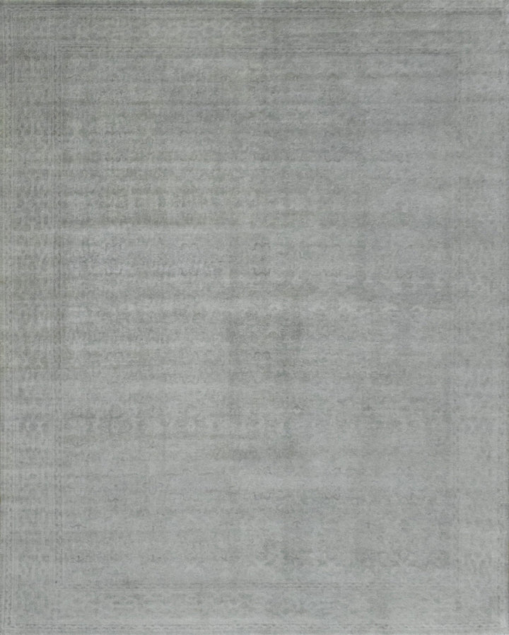 Luxury Hand knotted Wool 8x10 Gray Area Rug | EMP3 - The Rug Decor
