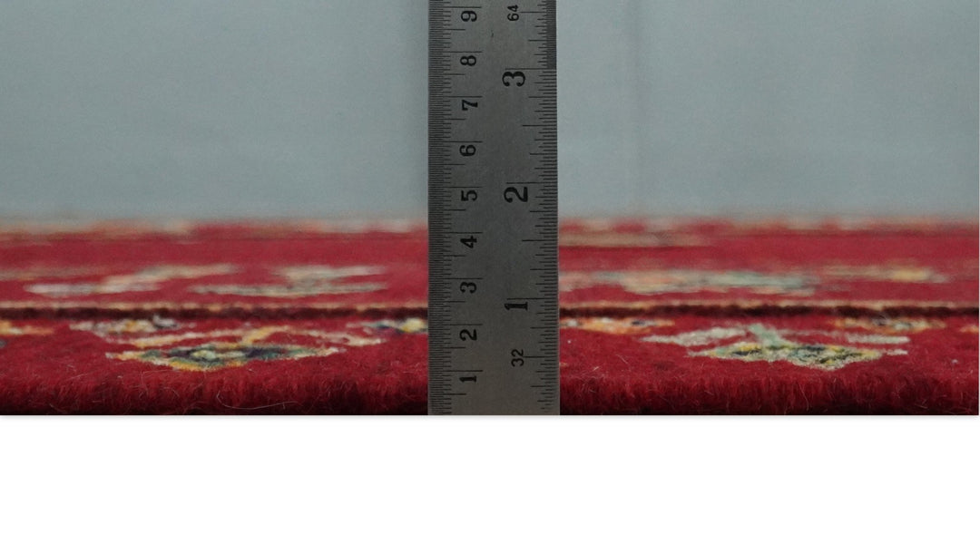 Maroon Indian Wedding, Hand Spun Wool Hand Knotted Southwestern Gabbeh Rug | KNT20 - The Rug Decor