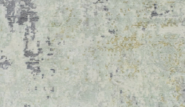 Modern Abstract Gray and Ivory Rug made with Art Silk | TRD10132 - The Rug Decor