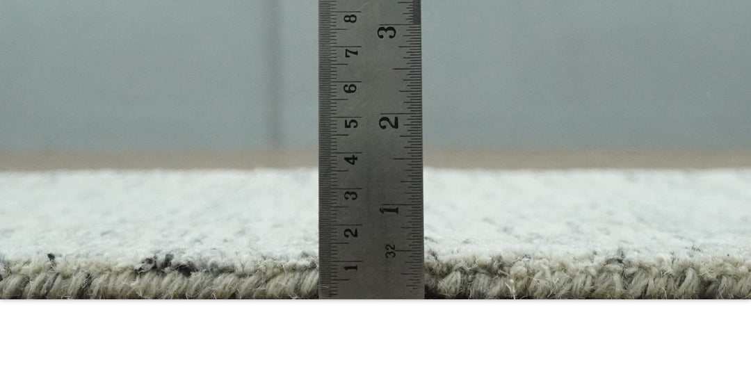 Modern Beige and Charcoal Solid Shaded Hand Tufted 2x3, 3x5, 5x8, 6x9, 8x10 and 9x12 Natural Wool Area Rug | UL60 - The Rug Decor