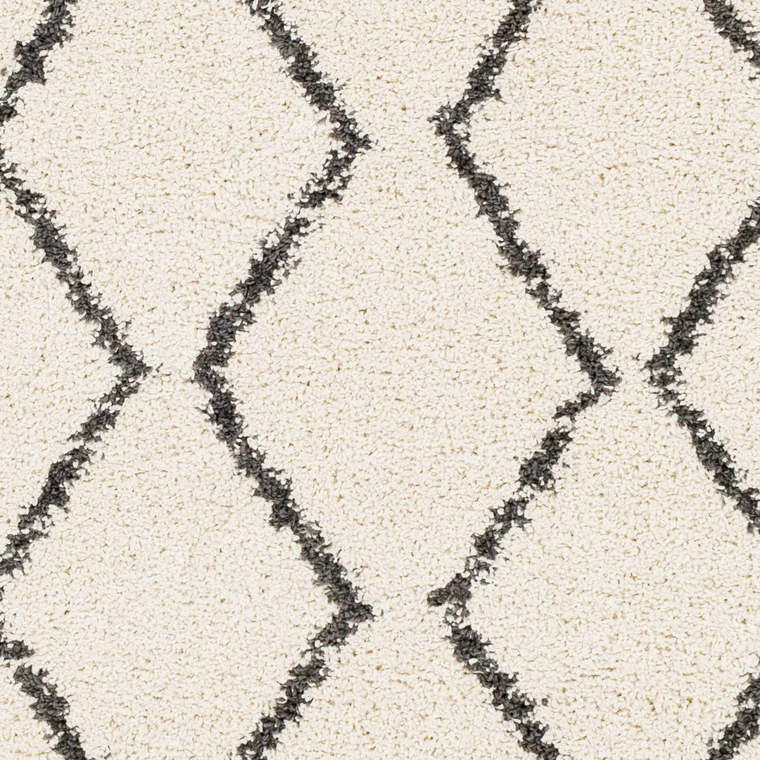 Modern Contemporary Beige and Charcoal Plush Pile Multi size Area Rug - The Rug Decor