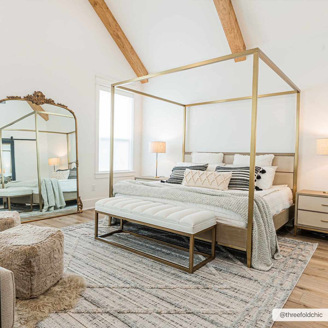 Modern Geometrical High Low Texture Silver and Dark Purple Area Rug - The Rug Decor