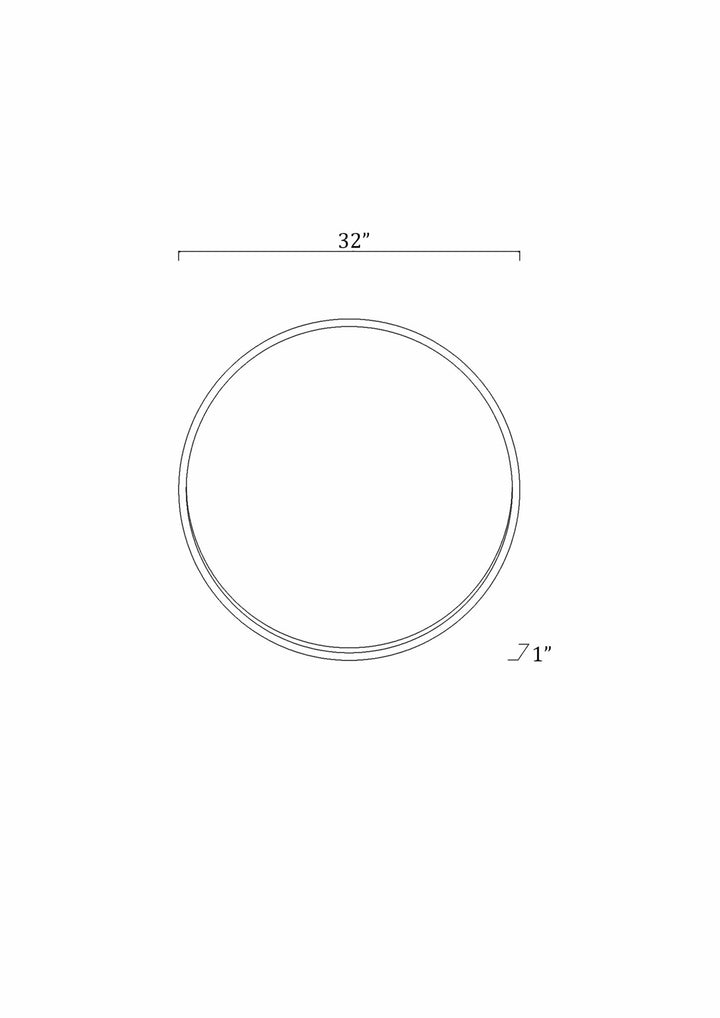 Modern Golden Ring Wall Mirror Round Prefect for Home Decor - The Rug Decor