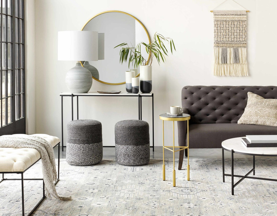 Modern Golden Ring Wall Mirror Round Prefect for Home Decor - The Rug Decor