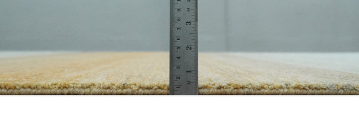 Modern Ombre 8x10 Hand Made Silver, Blue, Gold and Beige Scandinavian Blended Wool Flatwoven Area Rug | KE13 - The Rug Decor